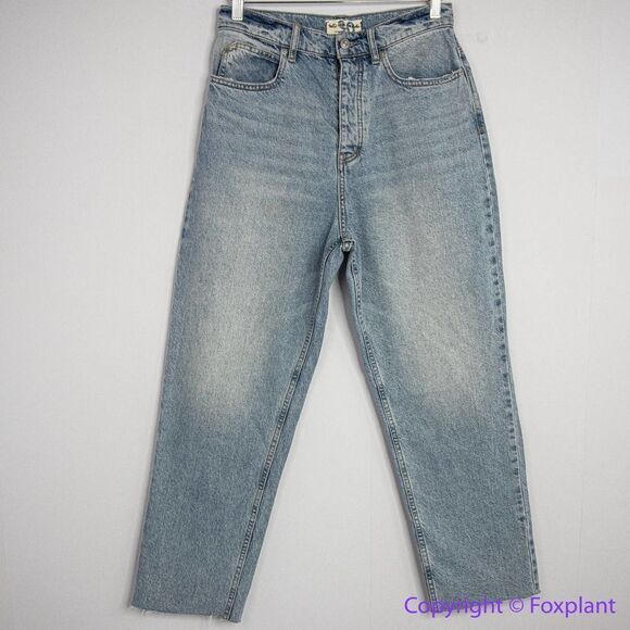 NEW Free People We the Free curvy straight  jeans button fly, women's size 30‎ - Picture 1 of 14